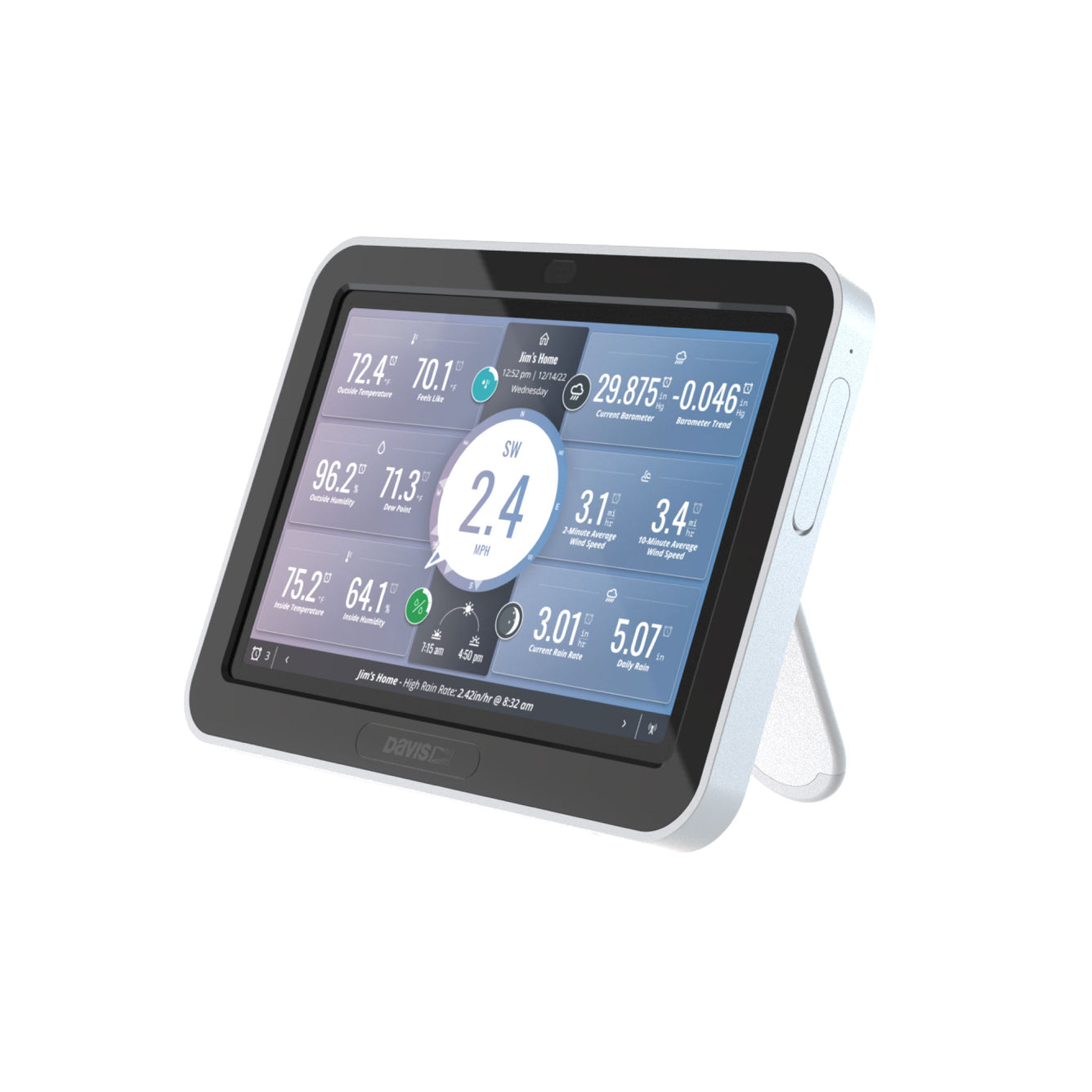 WeatherLink Console weather station display
