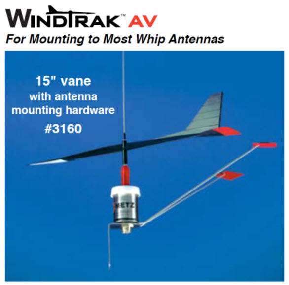 WindTrak™ AV Antenna Mount Wind Vane - SKU 3160